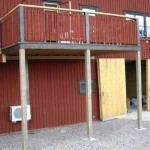 Verandan från marken
